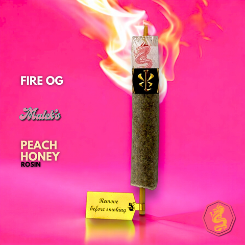 Natural Soldato - Fire OG // Peach Honey Rosin